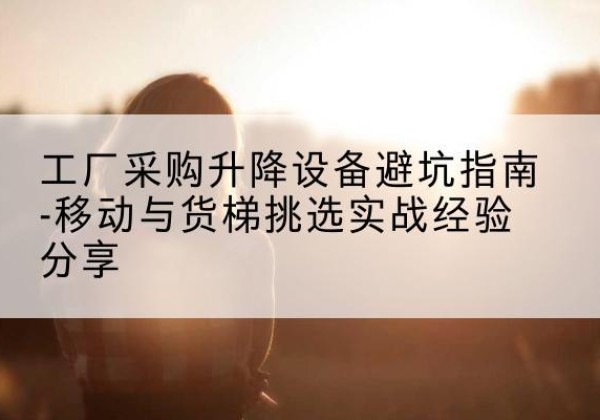 永兴移动式升降机怎么选-工厂采购升降设备避坑指南-移动与货梯挑选实战经验分享
