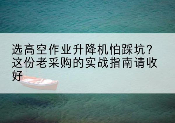 永兴高空作业升降机厂家推荐-选高空作业升降机怕踩坑？这份老采购的实战指南请收好